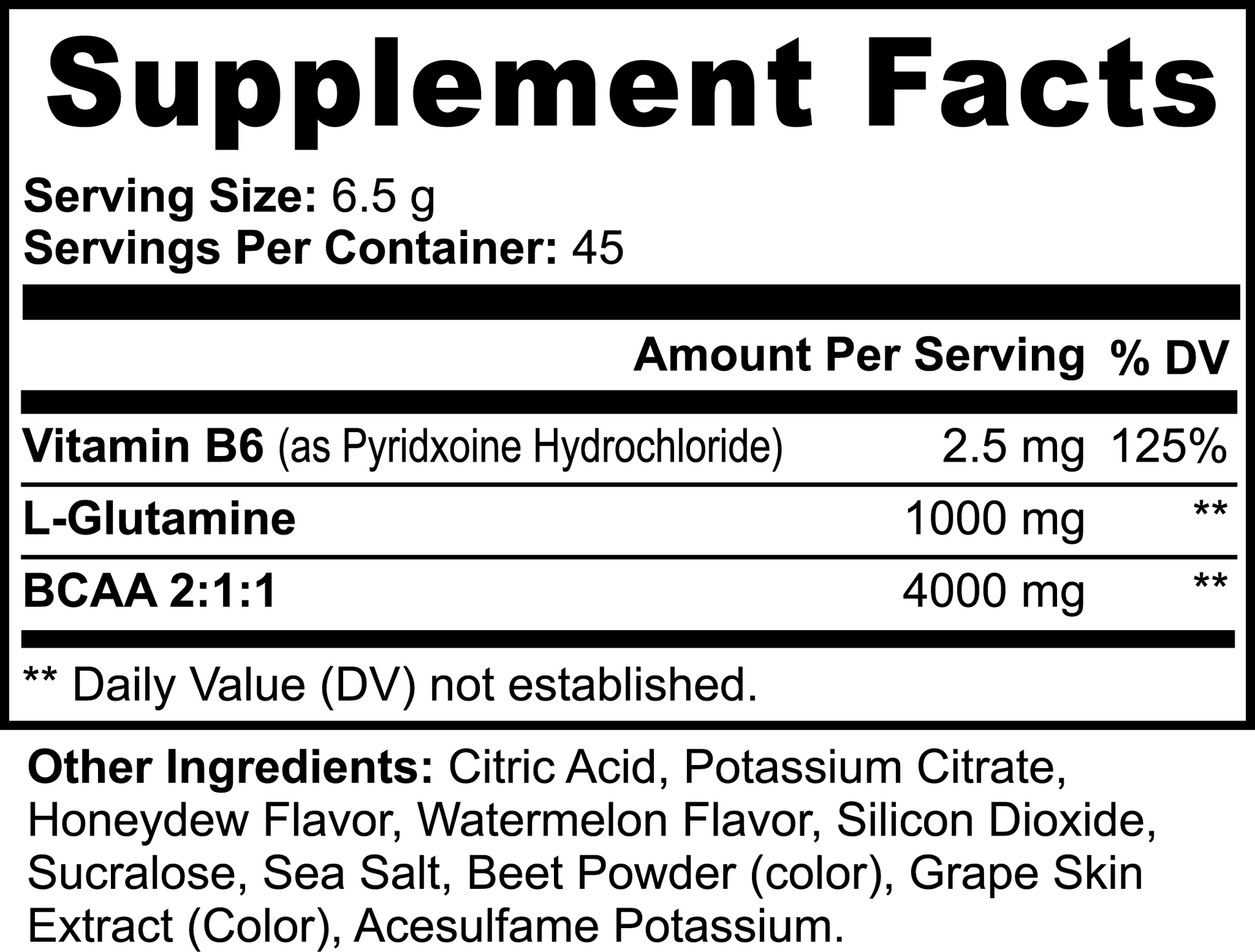 BCAA Post Workout Powder (Honeydew/Watermelon) - Sphere Five