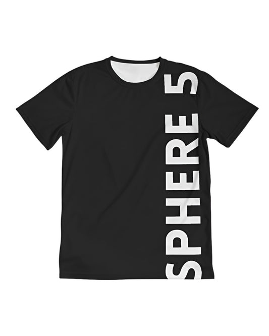 Men's Black Stretch Tee - Sphere Five