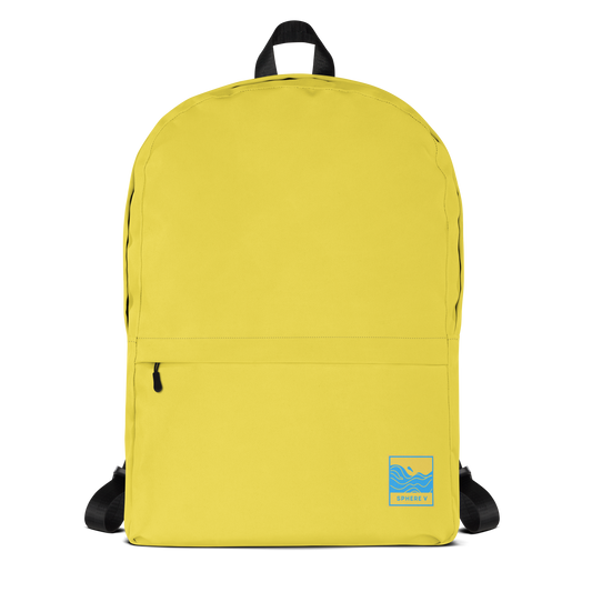 yellow backpack