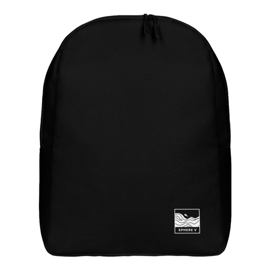 Minimalist Black Backpack - Sphere Five