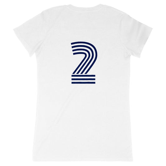 Women's Organic Cotton French T-Shirt with 2 on back