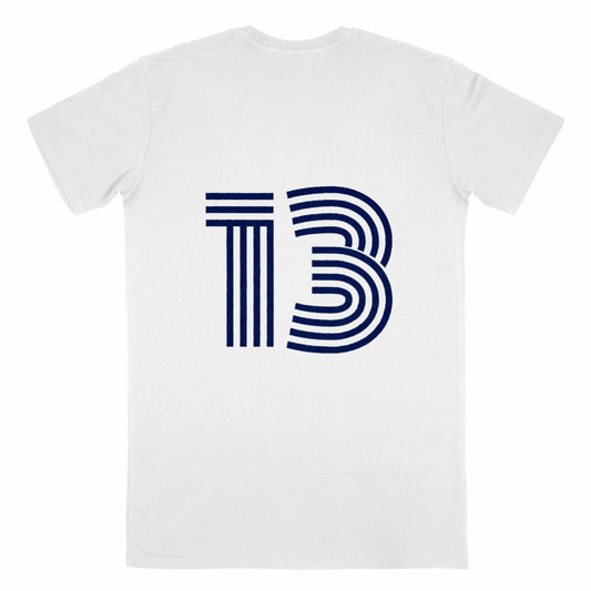 Men's White T-Shirt Made in France with 13 on back