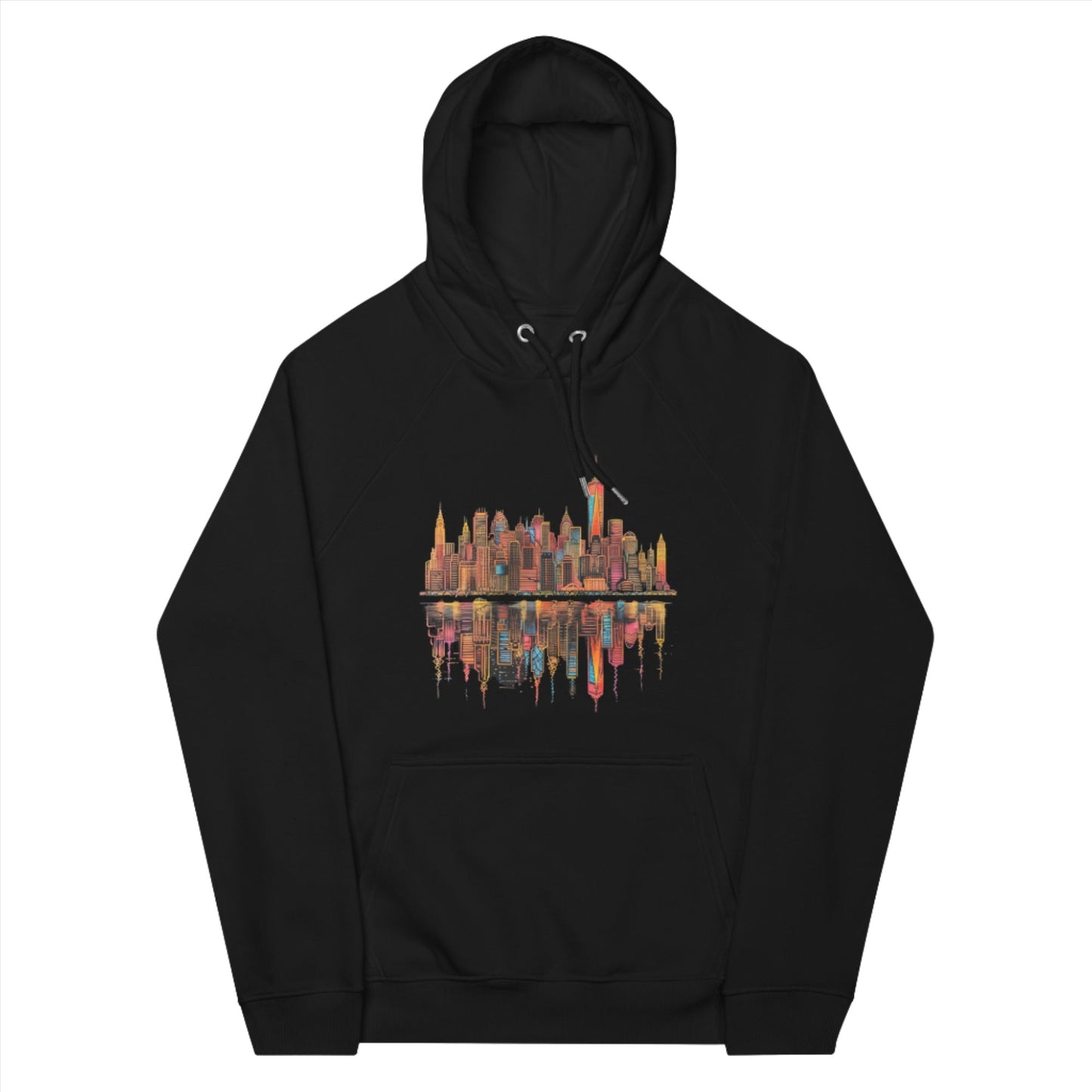 Unisex Manhattan Organic Cotton Raglan Hoodie - Sphere Five