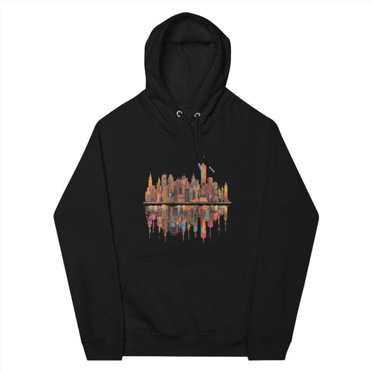 Unisex Manhattan Organic Cotton Raglan Hoodie - Sphere Five