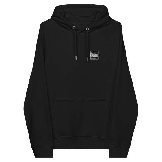 Black hoodie with Sphere V embroidery logo 