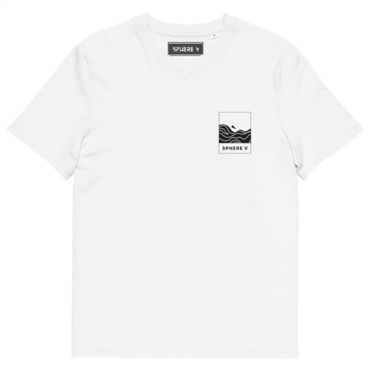 Unisex Organic White Cotton T-shirt - Sphere Five
