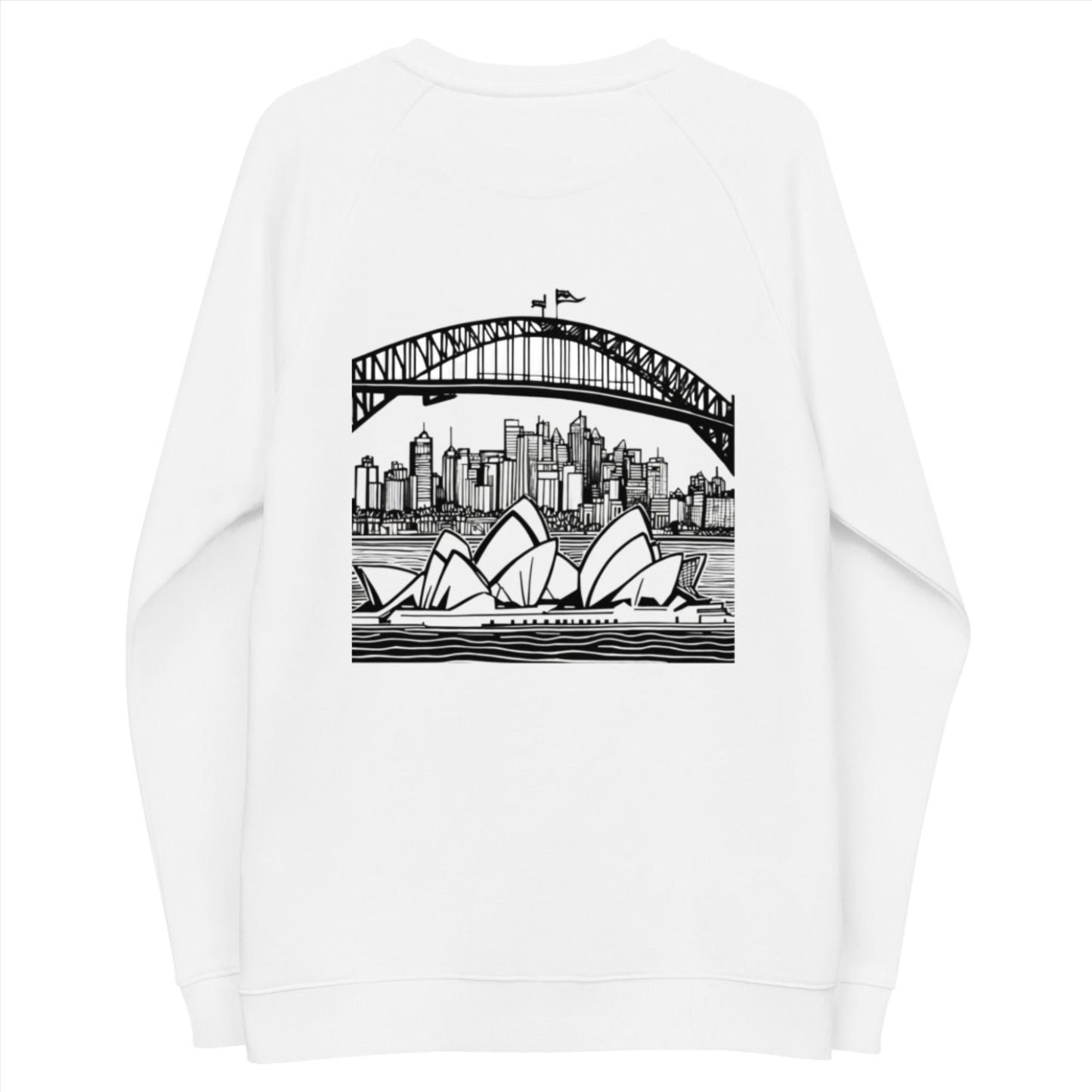 Unisex Organic Raglan Sweatshirt - Sphere Five