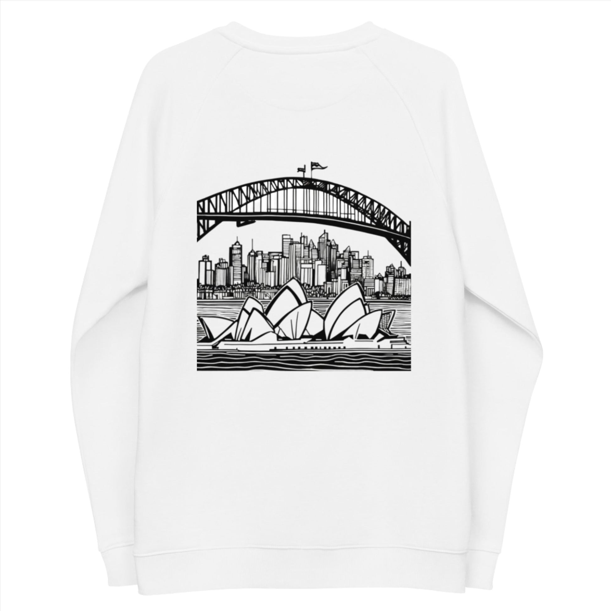 Unisex Organic Raglan Sweatshirt - Sphere Five