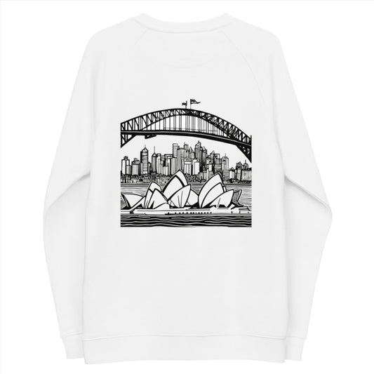 Unisex Organic Raglan Sweatshirt - Sphere Five